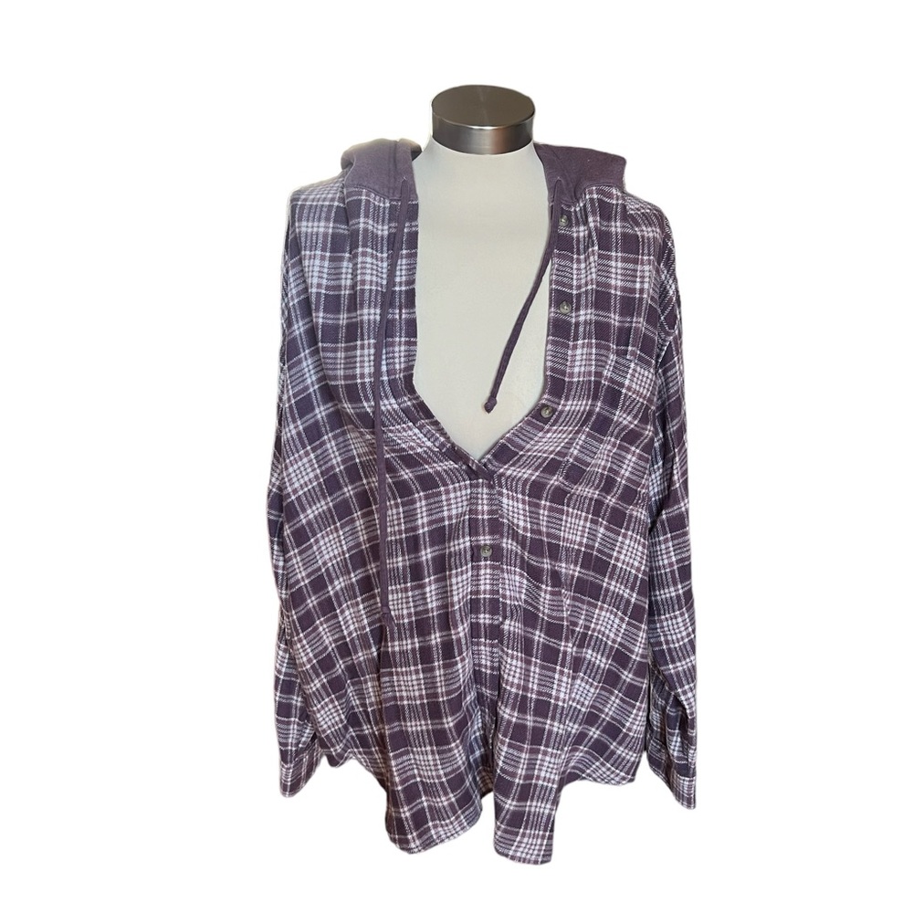 AEO oversized flannel jacket